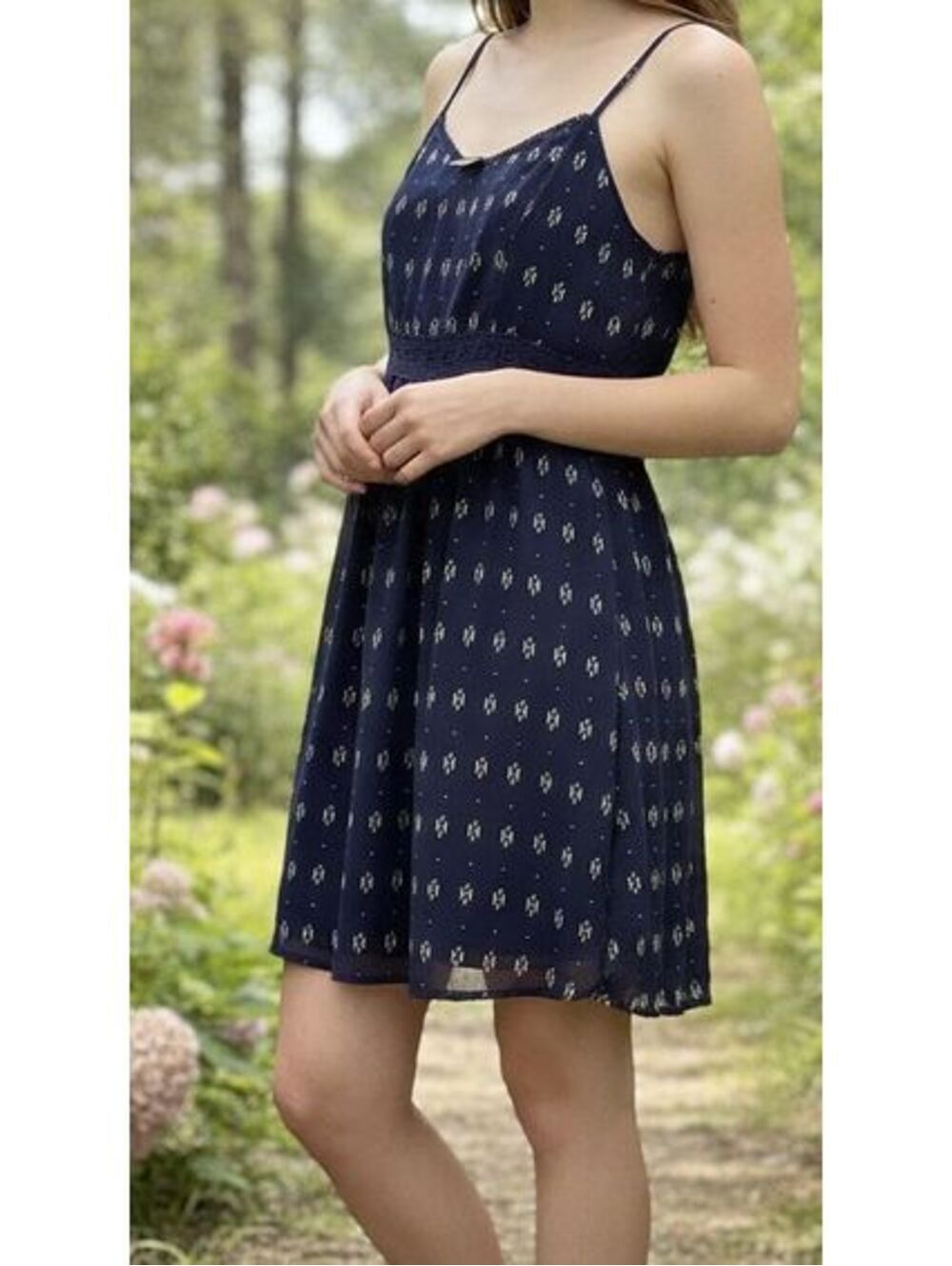 Forever 21 | Sz S | Navy Print Dress